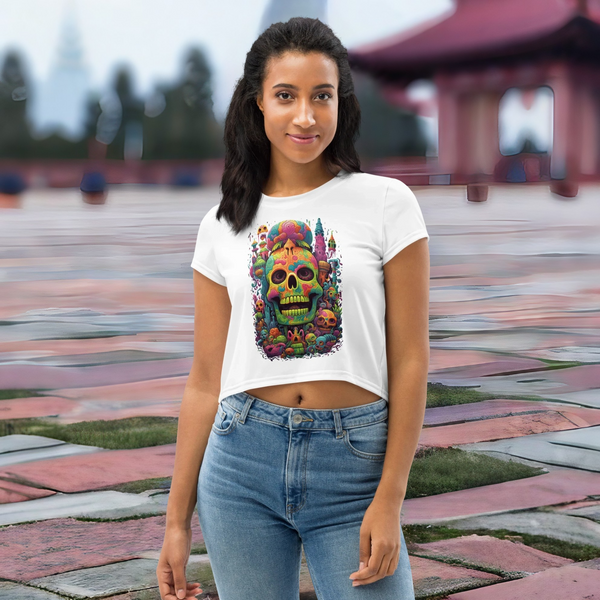 Magic Mushrooms Cropped T-Shirt